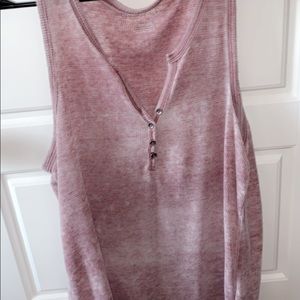 Distressed tank top